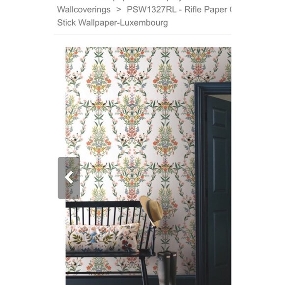 Rifle Paper Co. Premium Wallpaper Luxembourg (Lot Of 2) Peel & Stick Sealed New - Picture 9 of 9